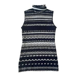 90s/ Y2k FUZZI by Jean Paul Gaultier Micro Mesh Sleeveless Turtleneck Vest